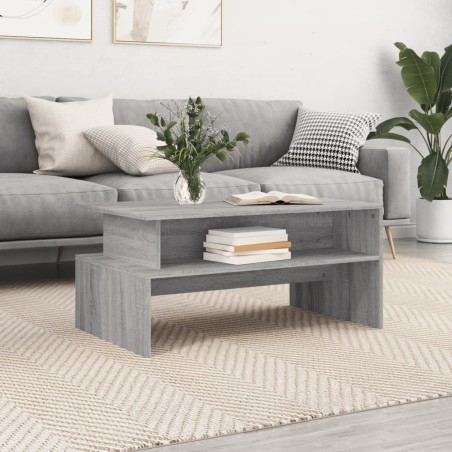 Table basse sonoma gris 90x55x42,5 cm bois d'ingénierie 628754628754