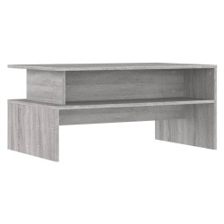 Table basse sonoma gris 90x55x42,5 cm bois d'ingénierie 628754628754