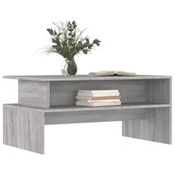 Table basse sonoma gris 90x55x42,5 cm bois d'ingénierie 628754628754
