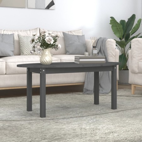 Table basse Gris 110x55x45 cm Bois massif de pin 628757628757