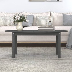 Table basse Gris 110x55x45 cm Bois massif de pin 628757628757