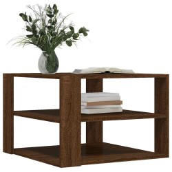 Table basse chêne marron 58x58x40 cm bois d'ingénierie 628759628759