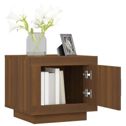 Table basse chêne marron 51x50x45 cm bois d'ingénierie 628760628760