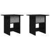Table de chevet avec tiroir 2 pcs Chêne noir 41 x 40 x 45 cm 628763628763