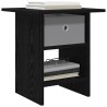 Table de chevet avec tiroir 2 pcs Chêne noir 41 x 40 x 45 cm 628763628763
