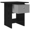 Table de chevet avec tiroir 2 pcs Chêne noir 41 x 40 x 45 cm 628763628763