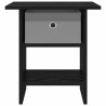 Table de chevet avec tiroir 2 pcs Chêne noir 41 x 40 x 45 cm 628763628763