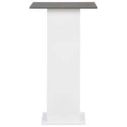Table de bar Blanc et gris anthracite 60x60x110 cm 628764628764