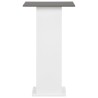 Table de bar Blanc et gris anthracite 60x60x110 cm 628764628764