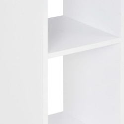 Table de bar Blanc et gris anthracite 60x60x110 cm 628764628764
