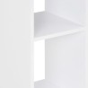 Table de bar Blanc et gris anthracite 60x60x110 cm 628764628764