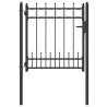 Porte de Clôture HORST Acier Noir Verrouillable 628765628765