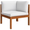Salon de jardin 5 pièces avec coussins Crème 63 x 63 cm 628770628770