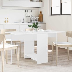 Table à dîner 138 x 70 x 73,5 cm Bois d'ingénierie Blanc 628773628773
