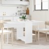 Table à dîner 138 x 70 x 73,5 cm Bois d'ingénierie Blanc 628773628773