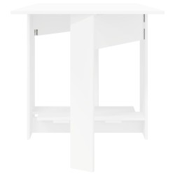 Table à dîner 138 x 70 x 73,5 cm Bois d'ingénierie Blanc 628773628773