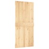 Porte coulissante Naturel et noir 95 x 210 cm 628774628774