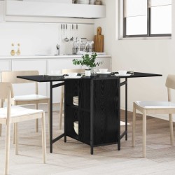 Table à dîner 144 x 60 x 75 cm Bois d'ingénierie Chêne noir 628775628775