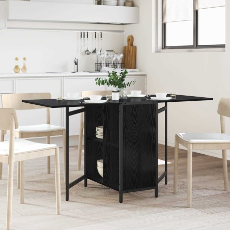 Table à dîner 144 x 60 x 75 cm Bois d'ingénierie Chêne noir 628775628775