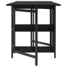 Table à dîner 144 x 60 x 75 cm Bois d'ingénierie Chêne noir 628775628775
