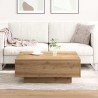 Table basse Chêne artisanal 80 x 80 x 31 cm 628779628779