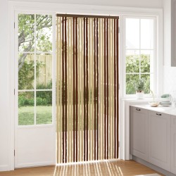 Rideau anti-insectes en chenille Marron et beige 100 x 220 cm 628786628786
