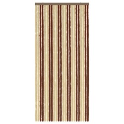 Rideau anti-insectes en chenille Marron et beige 100 x 220 cm 628786628786