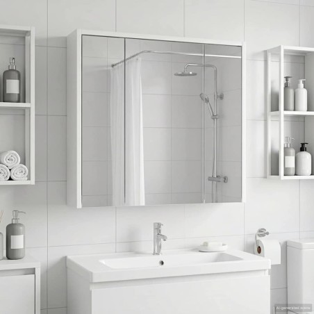 Armoire Miroir de Salle de Bain Blanc 63,5 x 16 x 62,5 cm 628787628787