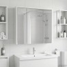 Armoire Miroir de Salle de Bain Blanc 63,5 x 16 x 62,5 cm 628787628787