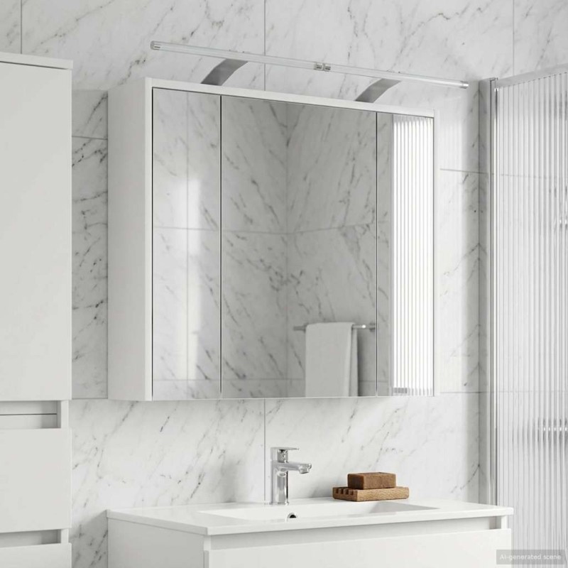 Armoire Miroir de Salle de Bain Blanc 73,5 x 16 x 62,5 cm 628788628788