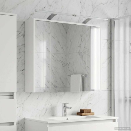 Armoire Miroir de Salle de Bain Blanc 73,5 x 16 x 62,5 cm 628788628788