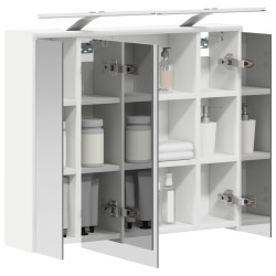 Armoire Miroir de Salle de Bain Blanc 73,5 x 16 x 62,5 cm 628788628788