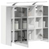 Armoire Miroir de Salle de Bain Blanc 73,5 x 16 x 62,5 cm 628788628788