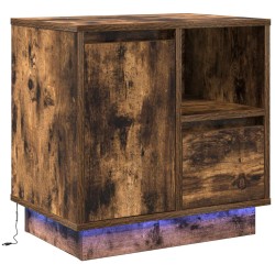 Cabinet de chevet avec tiroir Chêne fumé 50 x 34,5 x 50 cm. 628790628790