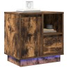Cabinet de chevet avec tiroir Chêne fumé 50 x 34,5 x 50 cm. 628790628790
