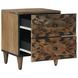 Cabinet de chevet avec tiroir 2 pcs Marron 40 x 33,5 x 46 cm 628793628793