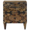 Cabinet de chevet avec tiroir 2 pcs Marron 40 x 33,5 x 46 cm 628793628793
