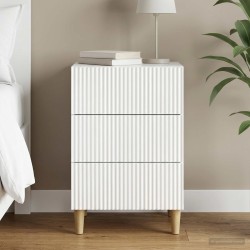 Cabinet de chevet avec tiroir Blanc brillant 43 x 41 x 66,5 cm 628797628797