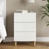 Cabinet de chevet avec tiroir Blanc brillant 43 x 41 x 66,5 cm 628797628797