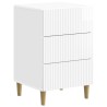 Cabinet de chevet avec tiroir Blanc brillant 43 x 41 x 66,5 cm 628797628797