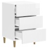 Cabinet de chevet avec tiroir Blanc brillant 43 x 41 x 66,5 cm 628797628797