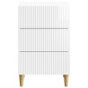 Cabinet de chevet avec tiroir Blanc brillant 43 x 41 x 66,5 cm 628797628797