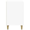 Cabinet de chevet avec tiroir Blanc brillant 43 x 41 x 66,5 cm 628797628797