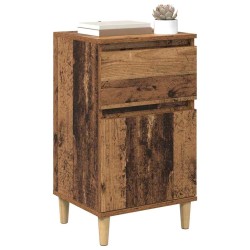 Cabinet de chevet avec tiroir 2 pcs Bois ancien 40 x 35 x 70 cm 628798628798