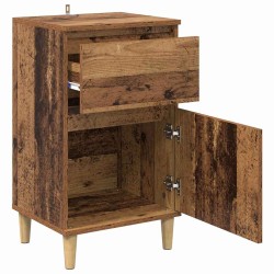 Cabinet de chevet avec tiroir 2 pcs Bois ancien 40 x 35 x 70 cm 628798628798