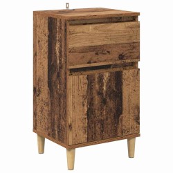 Cabinet de chevet avec tiroir 2 pcs Bois ancien 40 x 35 x 70 cm 628798628798