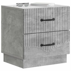 Cabinet de chevet 2 pcs Gris béton 43 x 34,5 x 44,5 cm 628800628800