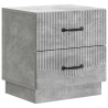 Cabinet de chevet 2 pcs Gris béton 43 x 34,5 x 44,5 cm 628800628800