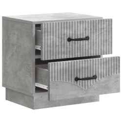 Cabinet de chevet 2 pcs Gris béton 43 x 34,5 x 44,5 cm 628800628800
