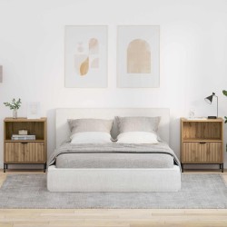Cabinet de chevet 2 pc chêne artisanal 49 x 36 x 61 cm 628805628805